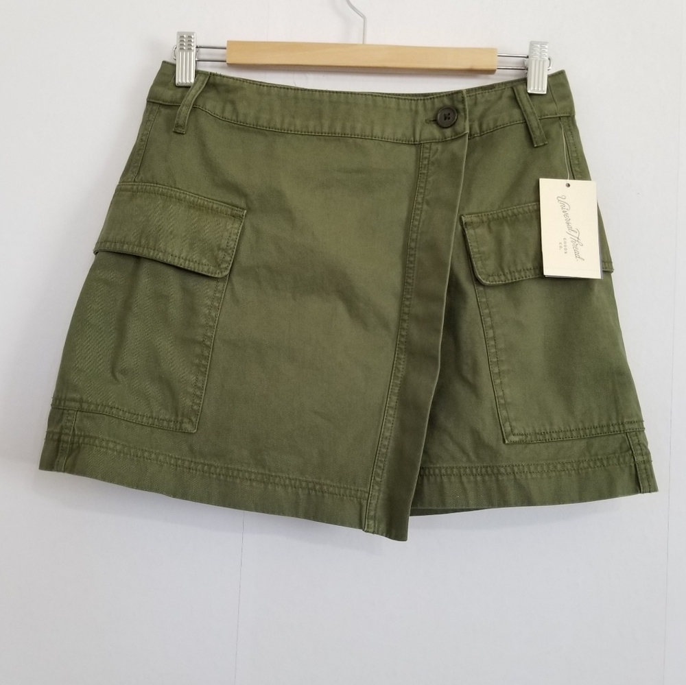 Universal Thread Khaki Green Mini Skirt